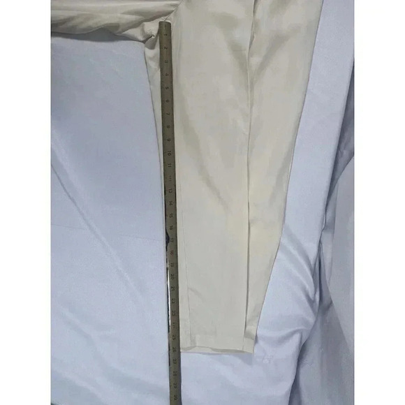 Lattelier Linen Blend Tapered Pants Natural White Women’s Size Large NWT - Picture 7 of 11